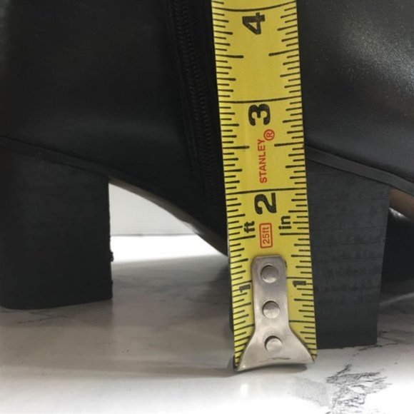 Leather Booties 2 3/4" Heel Boots - Franco Sarto - Picture 7 of 7